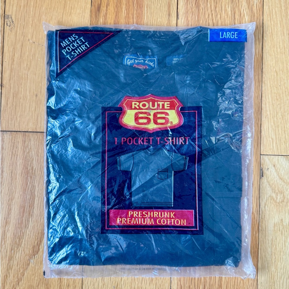 Vintage Route 66 × Kmart Deadstock Pocket Tee – Large